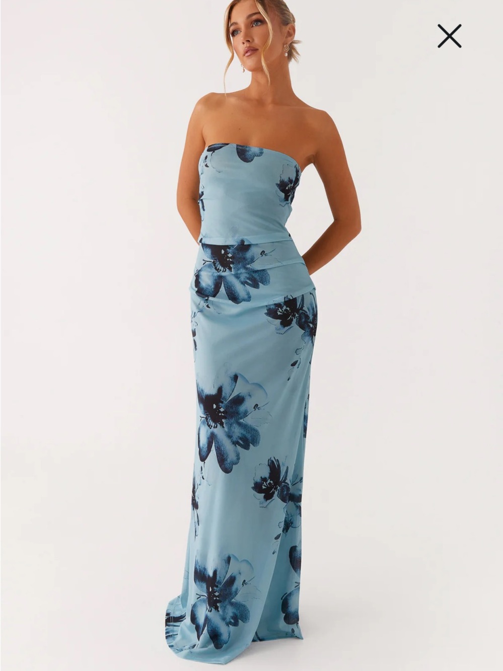 Nwot PEPPERMAYO 
Field Of Dreams Maxi Dress
Strapless  fall formal party $100
